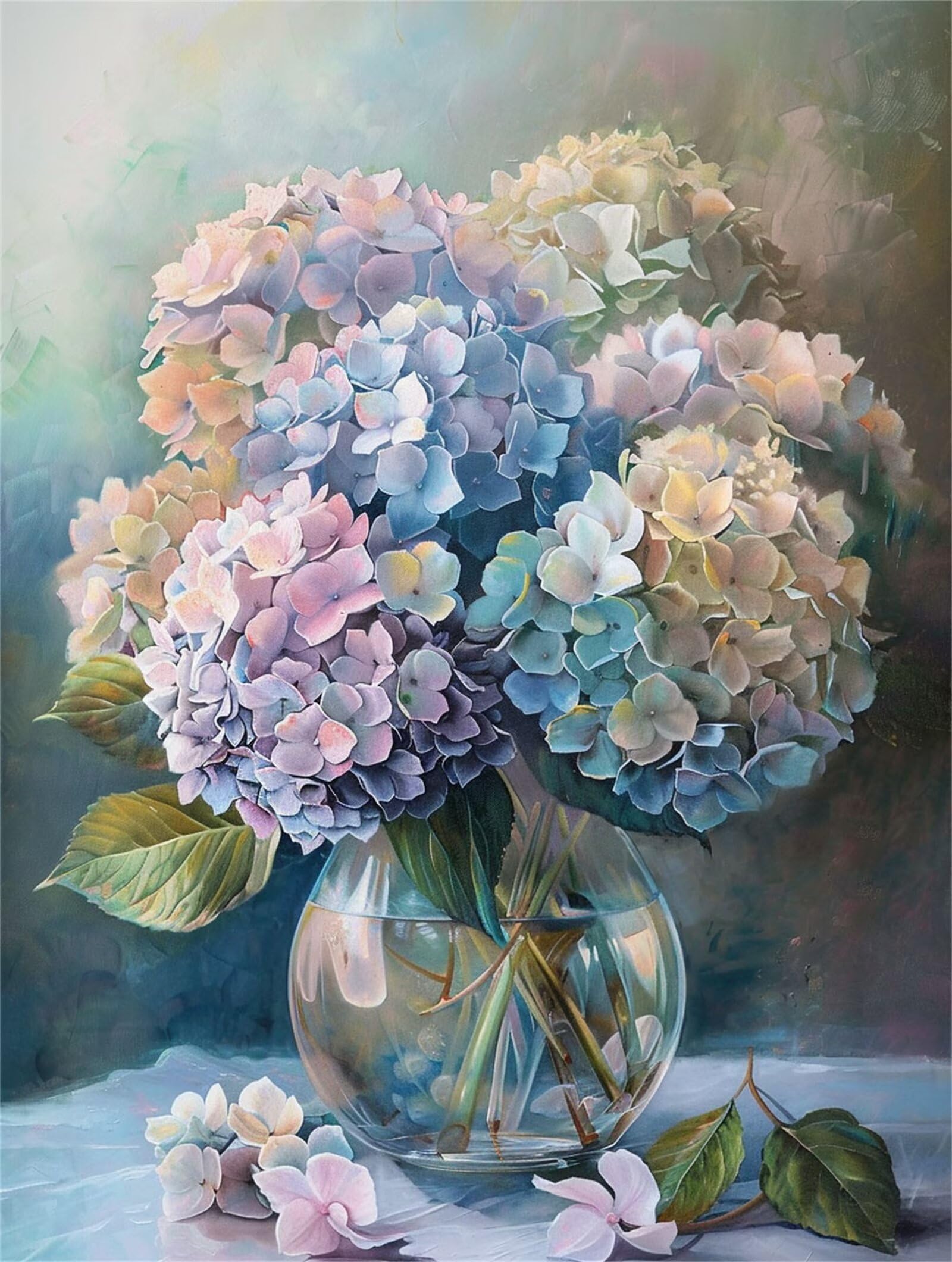 Dipingere con i Numeri Adulti Colore, Fiori Dipingere con i Numeri Bambini DIY Kit, Set Premium con Pennelli, Decorazione Casa & Creativo Regalo di Compleanno, Attività di Tempo libero 70x95cm z-18