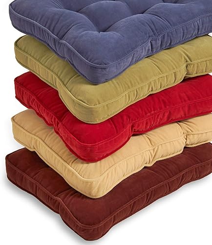 Miniatura 7 de South Pine Porch Hampton Jumbo - Juego de 2 cojines para mecedora, color crema