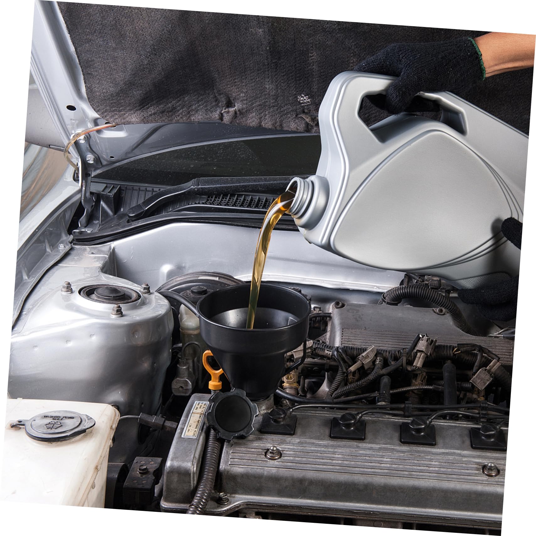 iplusmile 6pezzi Imbuto Per Motore Con Filtro Maglia Per Carburante Oli e Fluidi Vari Facile Da Usare e Maneggiare Strumento Duraturo Per Auto e