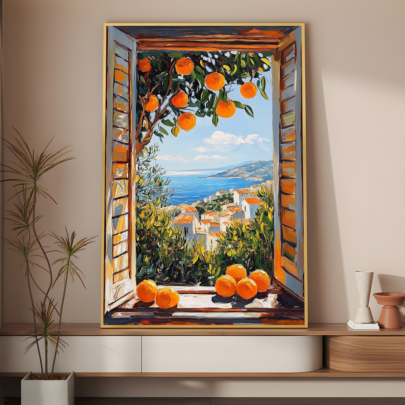 Amazon.com: Henri Matisse Open Window Canvas Prints, Orange Tree