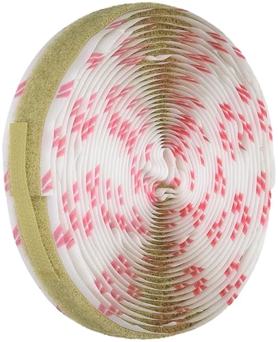 MJ May 1021-AP-PSAL-15 Marca de velcro, 12" de ancho, 0172 PSA, bucle, 15' de longitud, beige