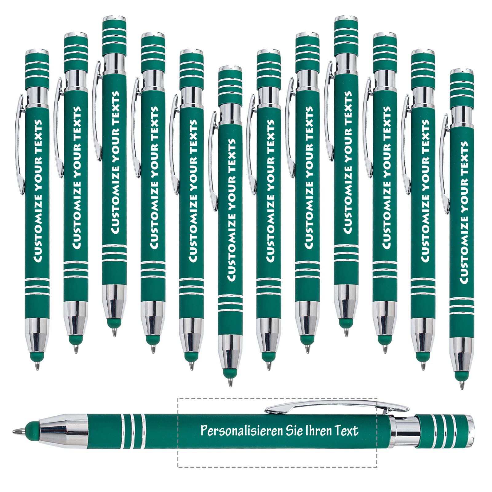 Angry Egg Boy Personalized Ball Pen/Touch Screen Pens, Custom Signature Pen Fashion Color Gradient Touch Screen Pen Gift Pens for Business/Team/School, Black Ink - 60 Pens