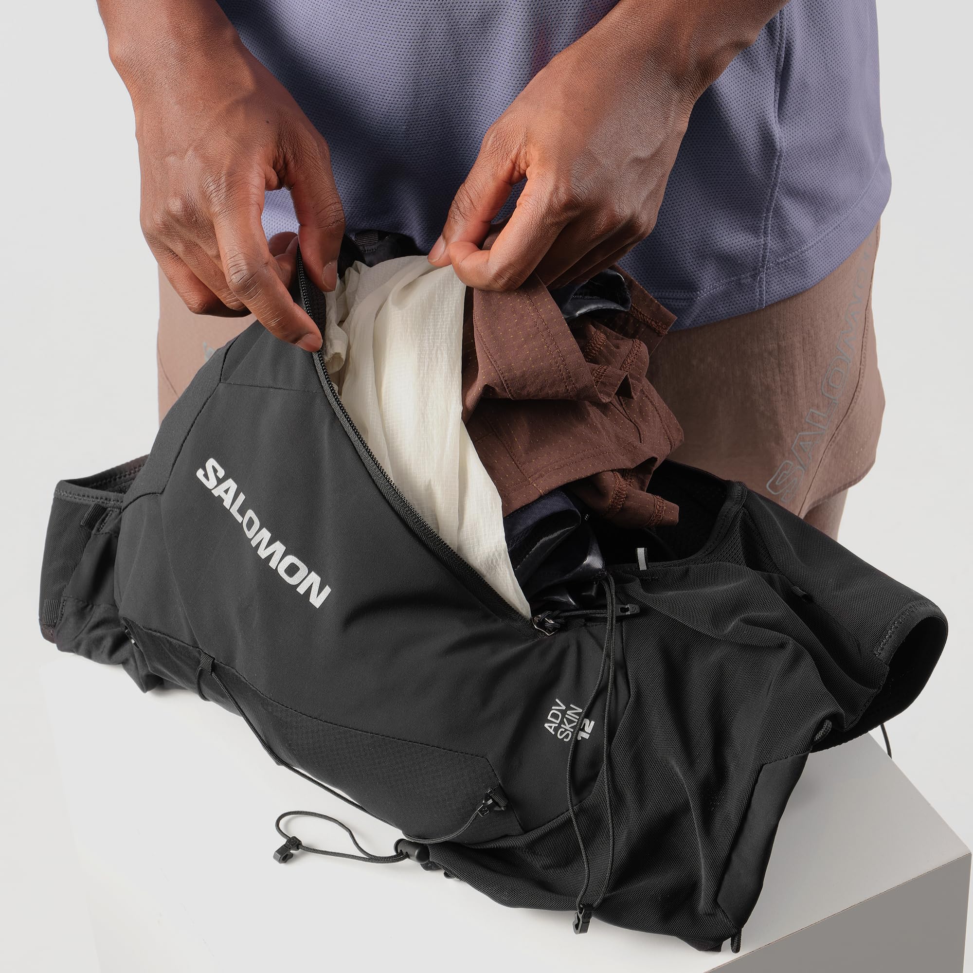 Salomon Advance Skin 12 - Chaleco unisex de hidratación de 12 litros