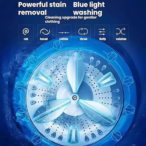 Miniatura 4 de 18 libras de lavado y secado integrado de gran capacidad lavadora totalmente automática, la opción ideal para apartamentos y dormitorios
