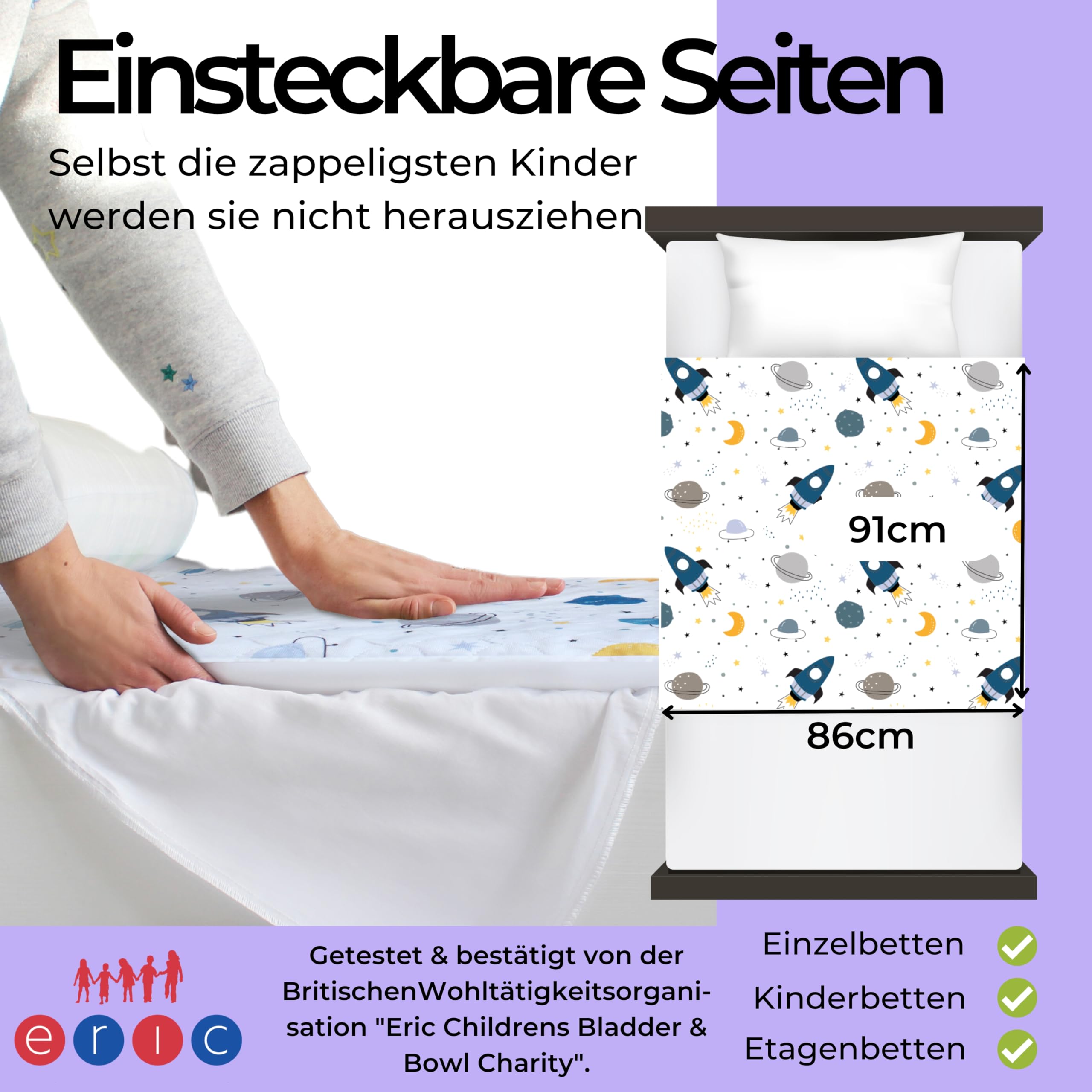 Kidmat Bettunterlage Wasserdicht - Matratzenschutz Für Kinder & Erwachsene