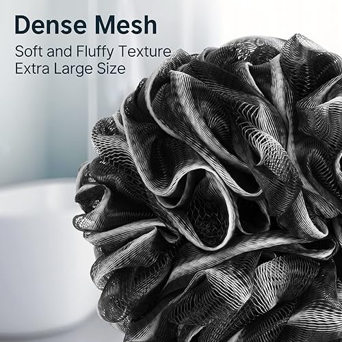 Vista 32 de AmazerBath Esponja de lufa, esponja de ducha de 2.12 oz/PCS – Juego de 3 tintes tranquilos trío de esponjas de baño para hombres y mujeres