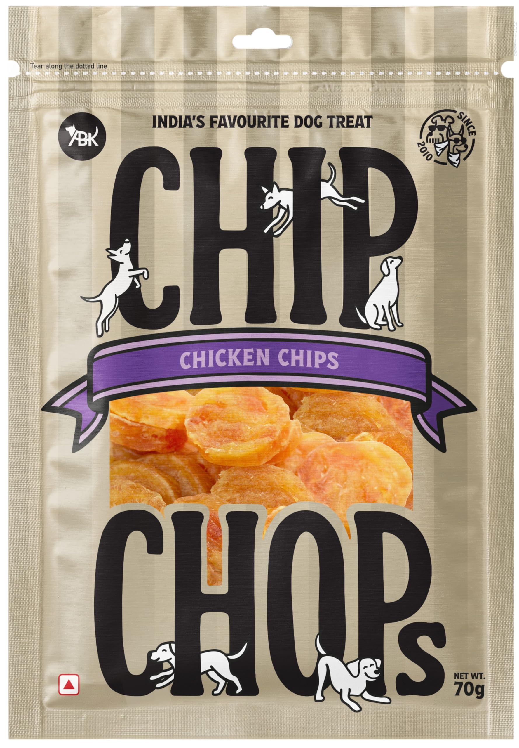 Chip Chops Chicken Chips Coins Dog Treats | High Protein, Easily Digestible, Healthy Chicken Snack for Dogs | Ideal for All Breeds, Ages & Training Rewards, 70 gm