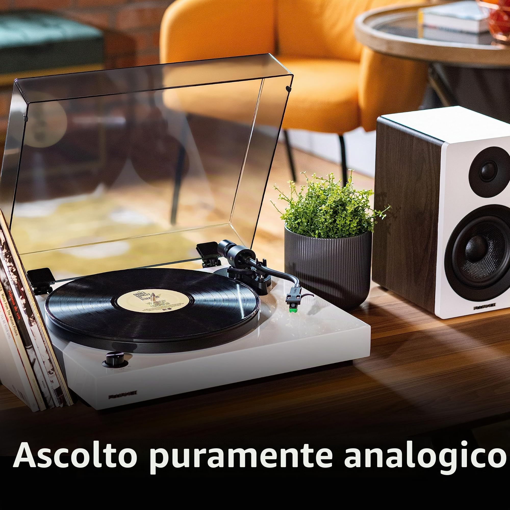 Fluance RT81+ Giradischi Elite ad Alta Fedeltà in Vinile, Testina Audio-Technica VM95E, Piatto Anti-Risonanza, Tappetino Acrilico, Pre phono, Plinto in Legno, Piedini Isolanti Regolabili – Nero Piano