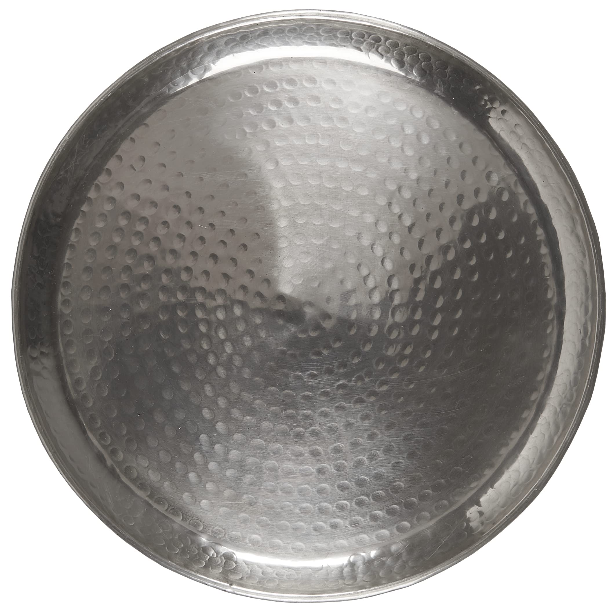 Tray With Hammered Pattern Antique Silver Finish 40 cm by Ib Laursen