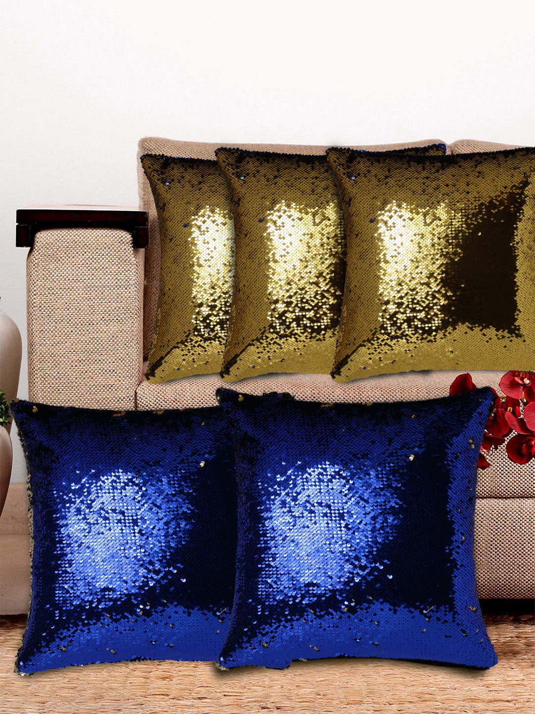 Boutique Bedding Embroided Silk Cushion Covers for Home Decor