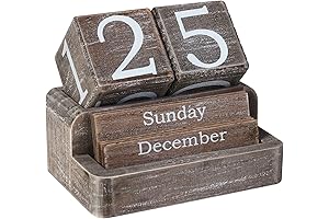Wooden Block Calendar: A Timeless and Practical Desk Accessory