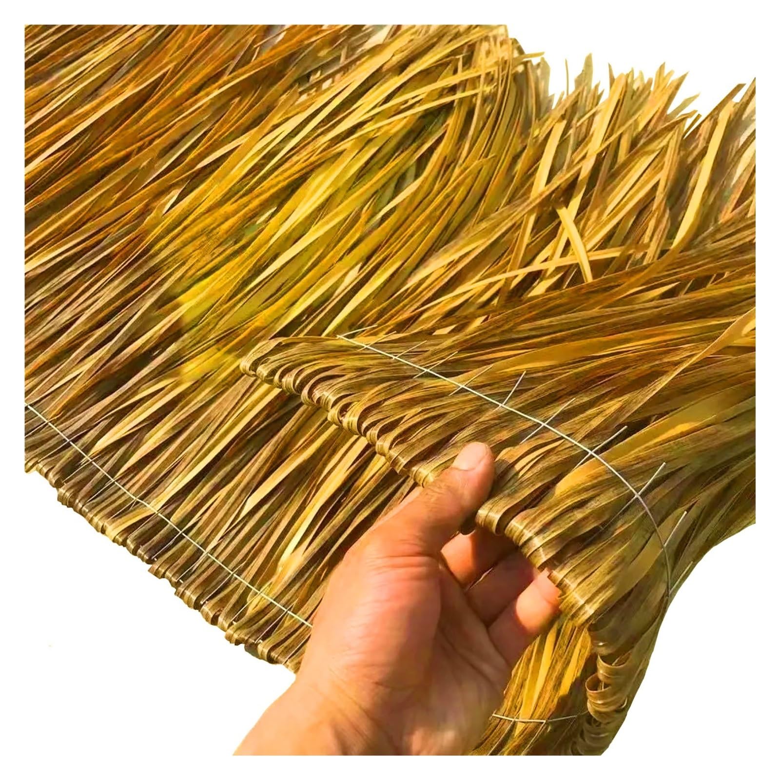Rouleau d'herbe de cabane de bar en paille synthétique souple