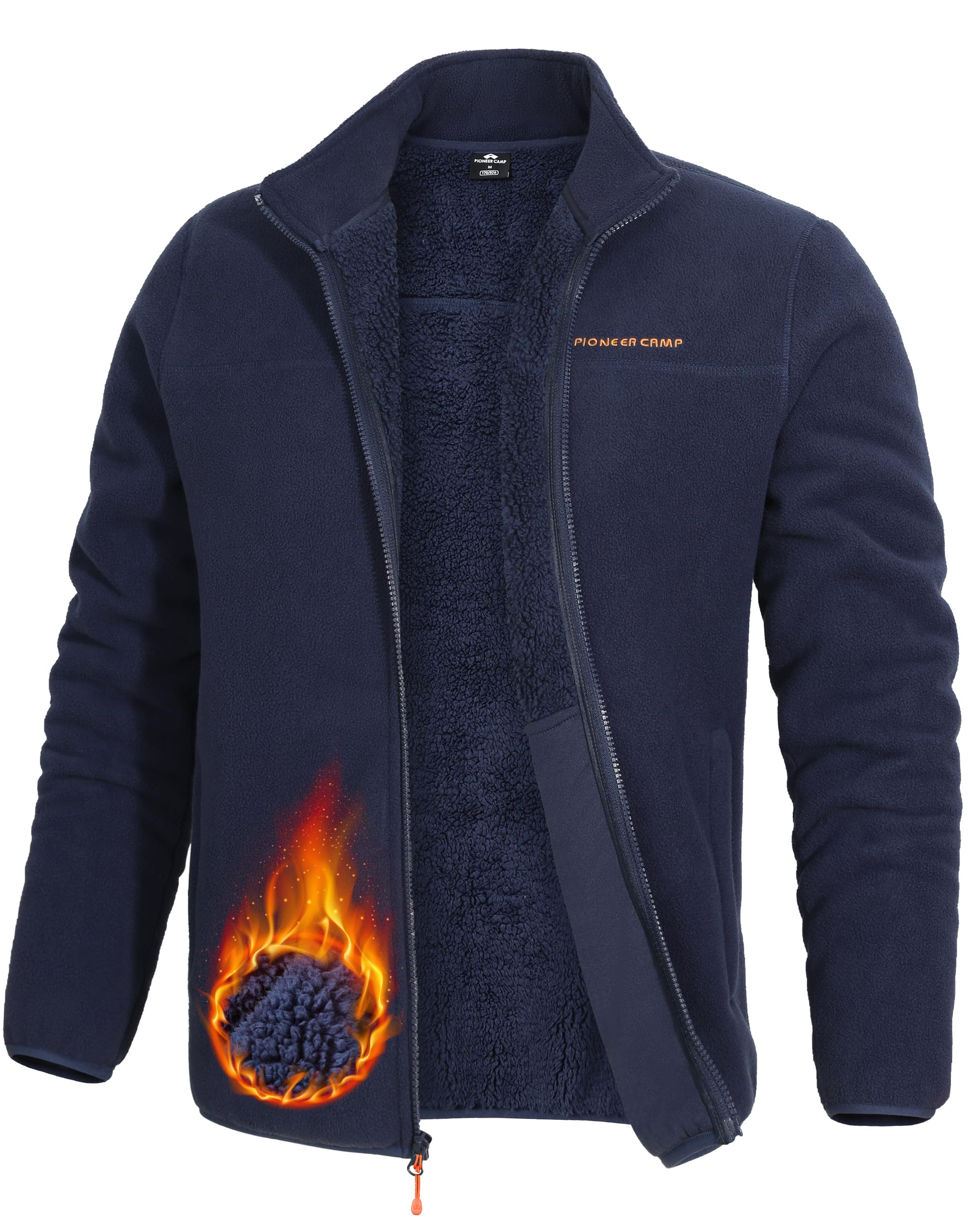 Pioneer Camp Men's Polar Fleece Sherpa Lined Jacket