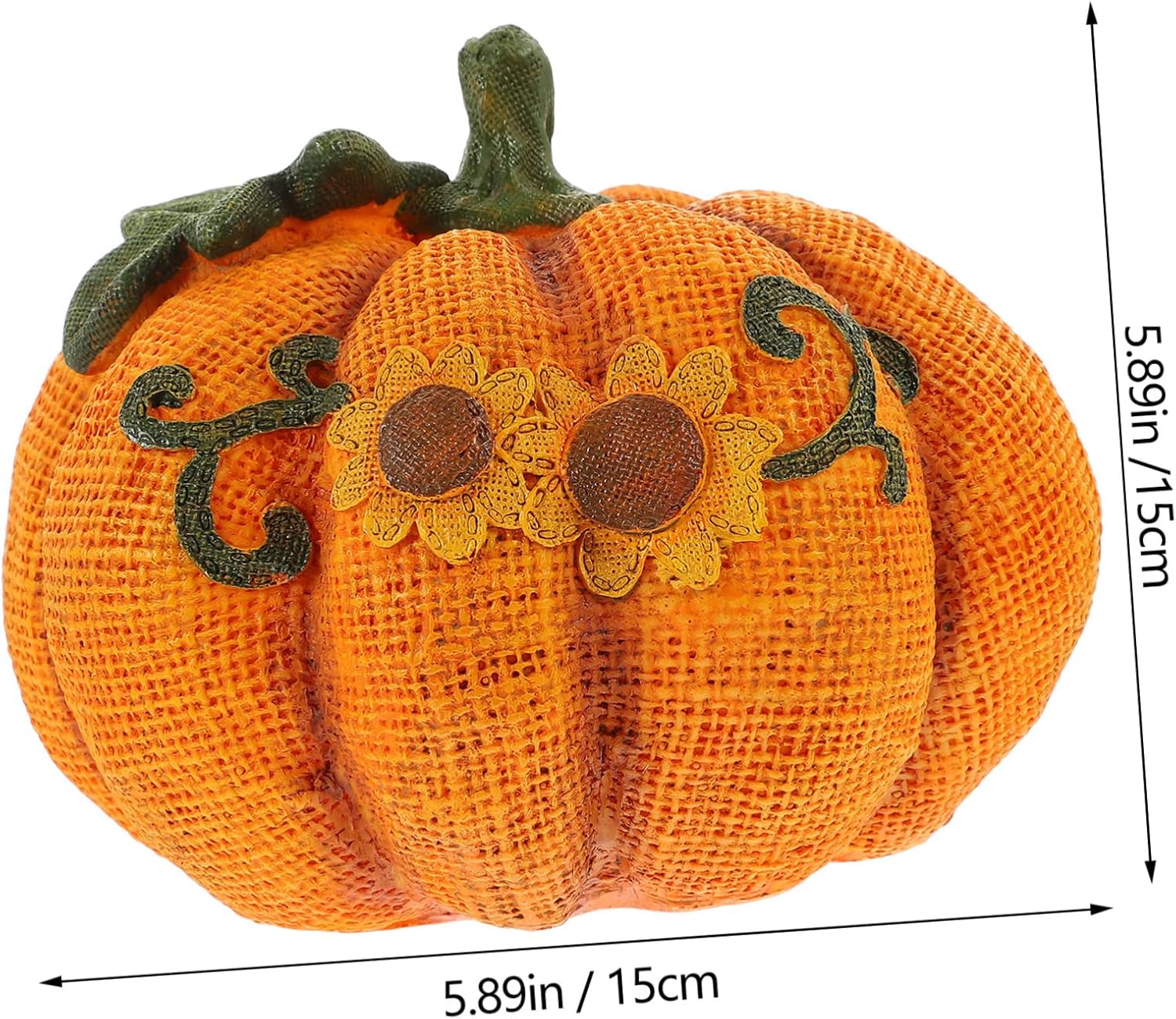 Cabilock Lovely Resin Pumpkin Model for Fall Table Centerpieces Realistic Miniature Pumpkin Decoration for Thanksgiving Day Home Decor for Parties and Seasonal Arrangements