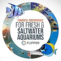 Vista 3 de FLIPPER EDGE Limpiador magnético estándar 2 en 1 para tanques de vidrio y acrílico de hasta 1/2 pulgada (0.472 in) de grosor, diseño de doble hoja