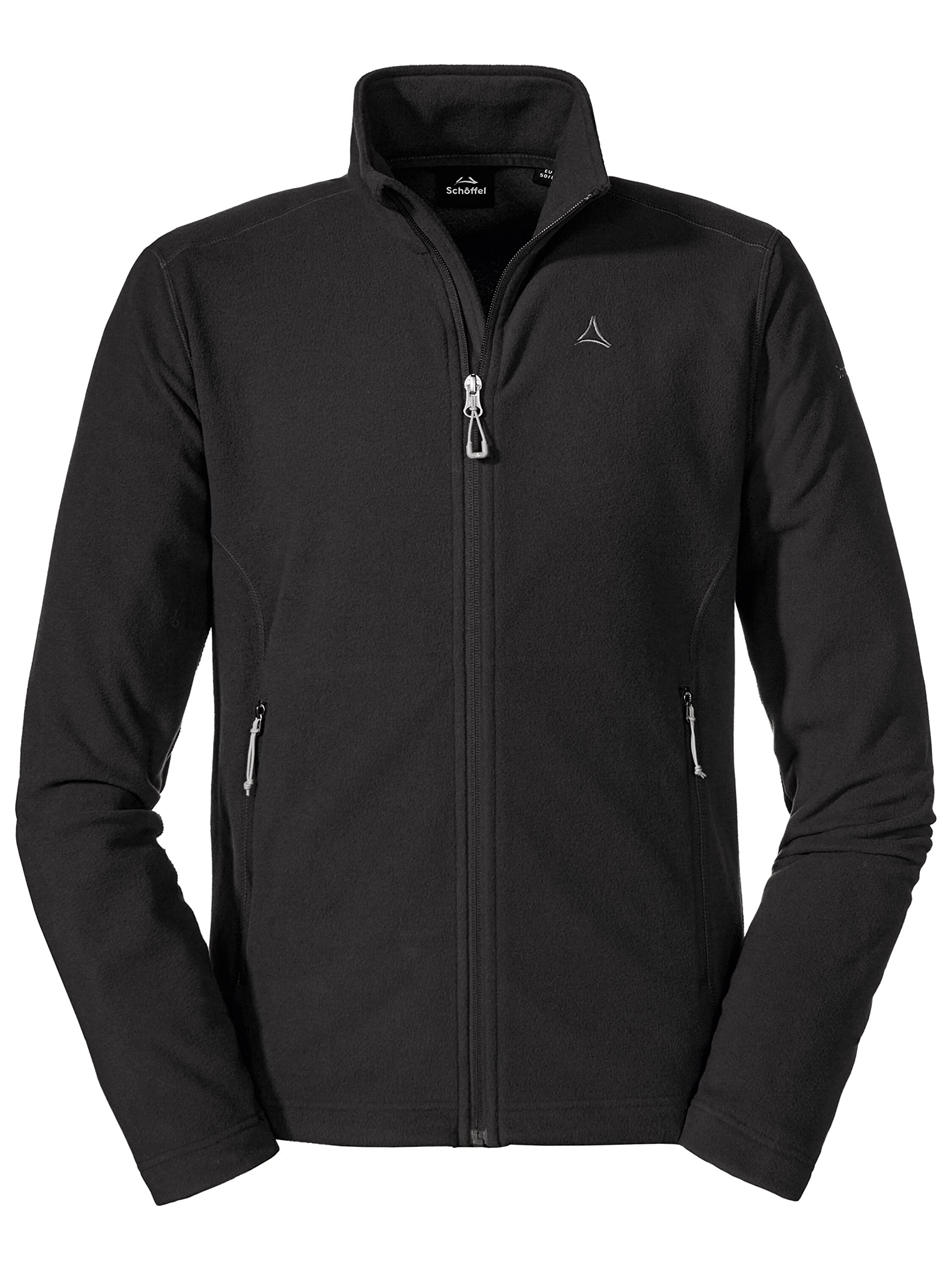 Schöffel Herren Fleece Jacket Cincinnati3, atmungsaktive, leichte Fleecejacke, schnell trocknende Outdoorjacke aus Tecnopile Material, Black, 52