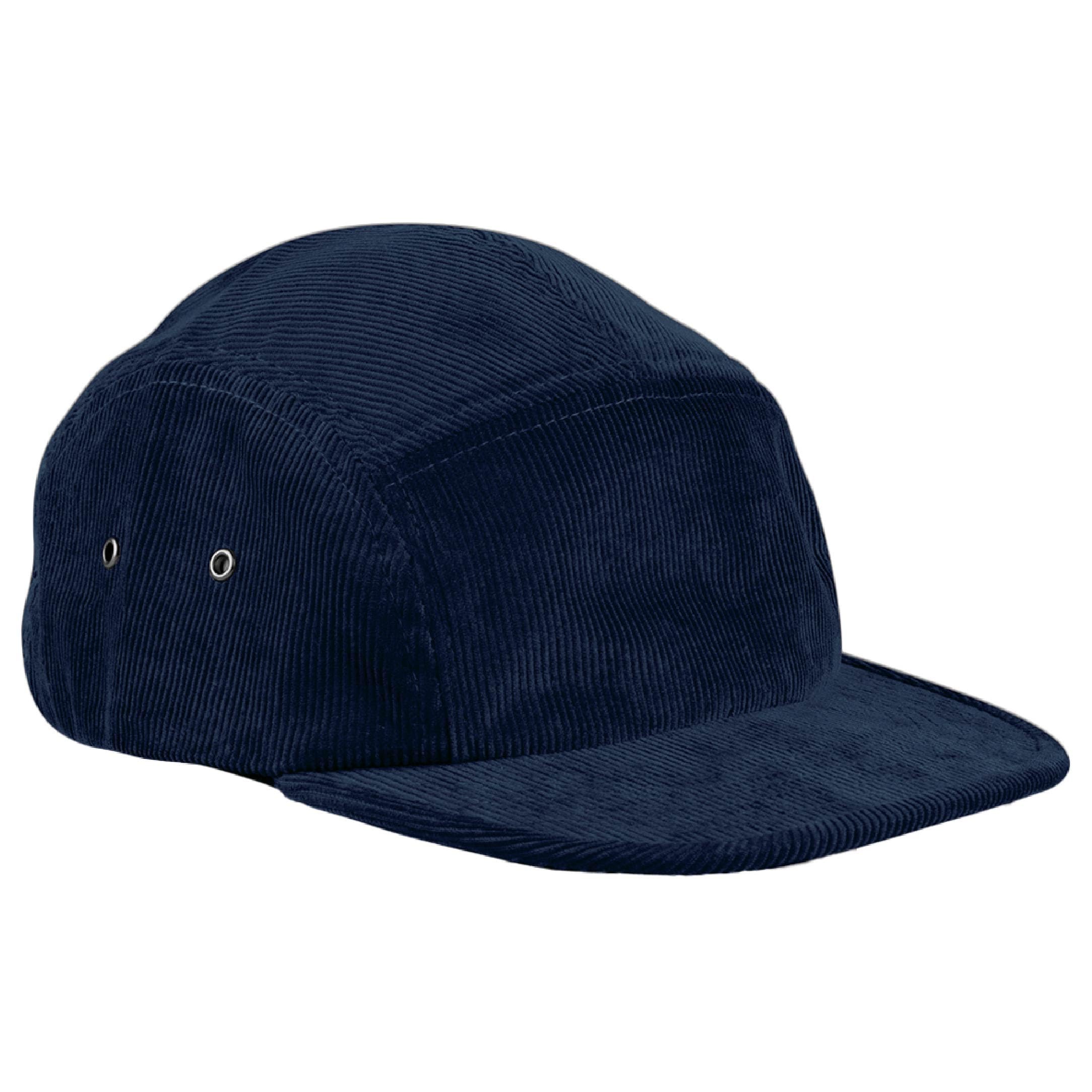 Beechfield Unisex Oxford Navy - Earthaware Organic Cord Camper - Baseball, Running Accessories, Sun Hat, Trucker Mens, Womens, Running Hat - 100% Ocs Organic Cotton