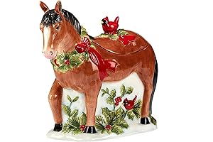 Certified International 64-Ounce 3D Ceramic Christmas Vacation Cookie Jar