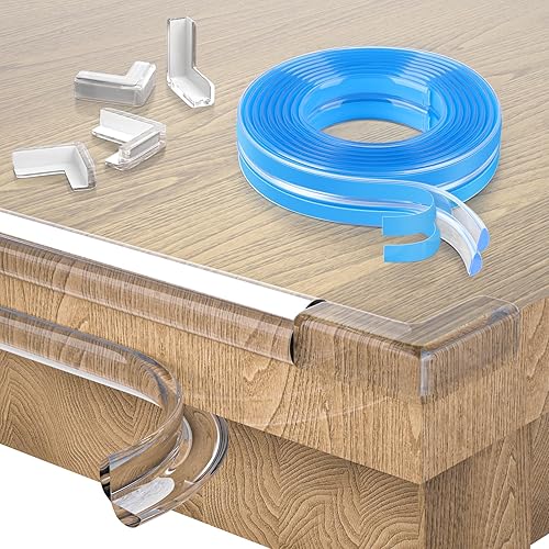 Miniatura 10 de Protector de esquina a prueba de bebés, protectores de esquinas transparentes, protector de esquinas para muebles y bordes de seguridad, protector