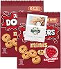 Jam Biscuit Bundle with Jammie Dodgers Minis Snack Packs Raspberry 120g 2 Pack (6 x 2 Pack) + Brightdale Kitchen Booklet