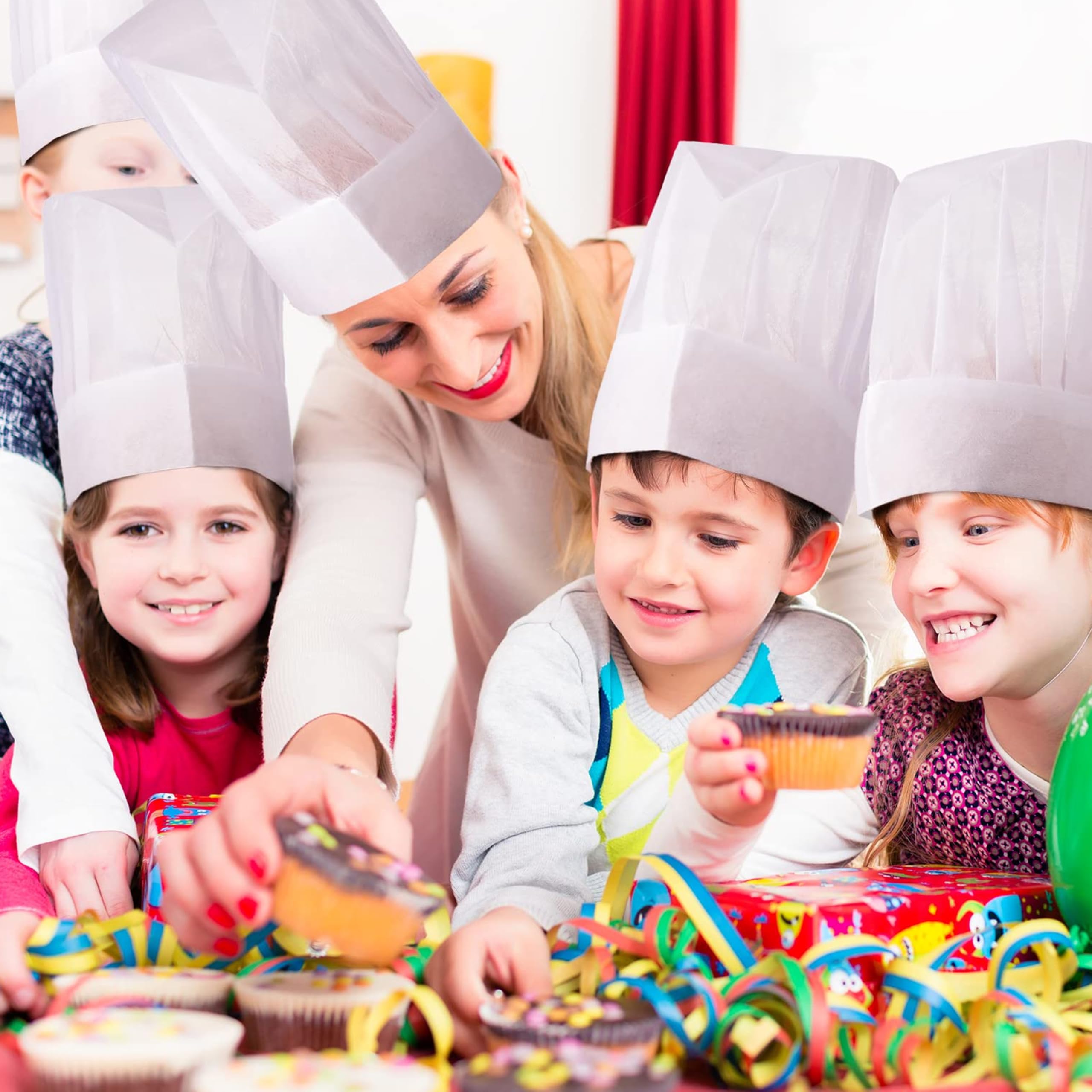Cappello Da Cuoco Unisex Chef Usa E Getta Traspirante Cappelli Da Cucina Per Uomo Donna Adulti