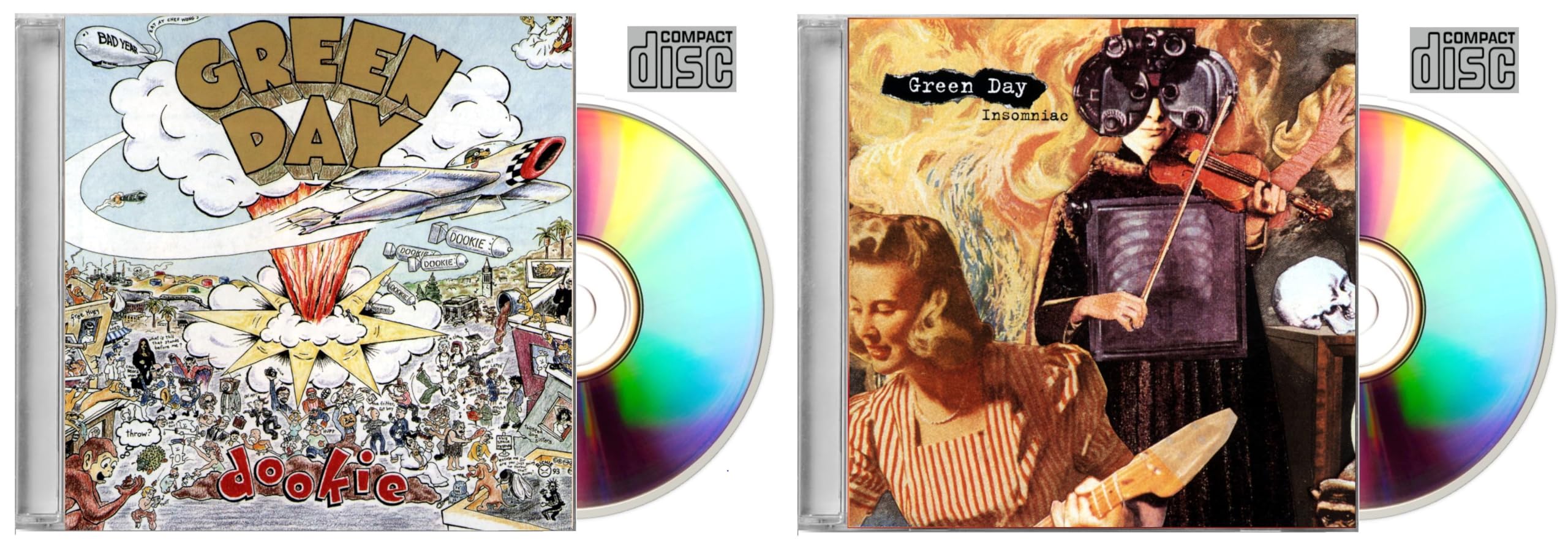 Green Day : Dookie + Insomniac [CD 2-Pack]: Amazon.com.br: CD e Vinil