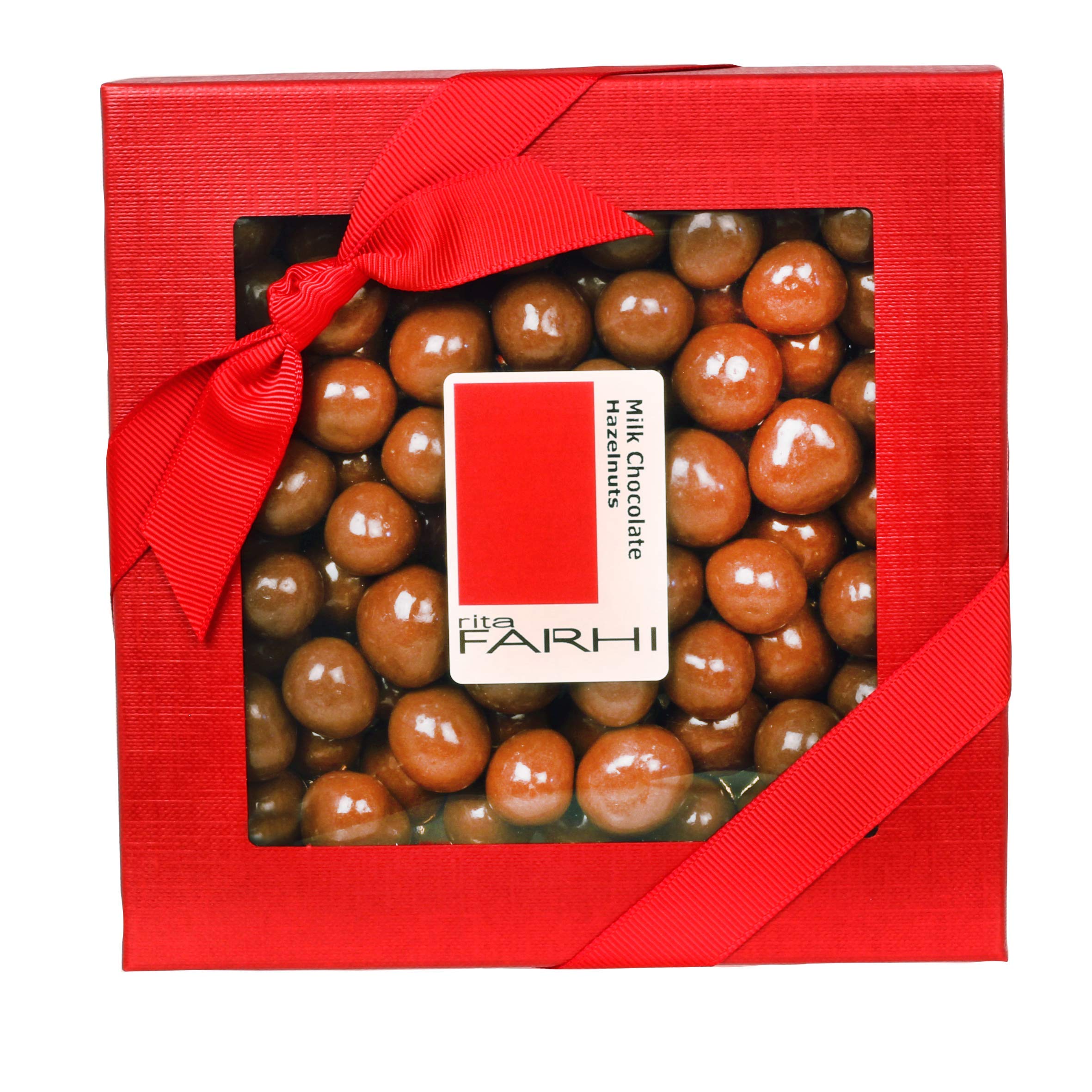 Rita Farhi Milk Chocolate Coated Hazelnuts in a Luxury Gift Box 200g - Palm Oil Free