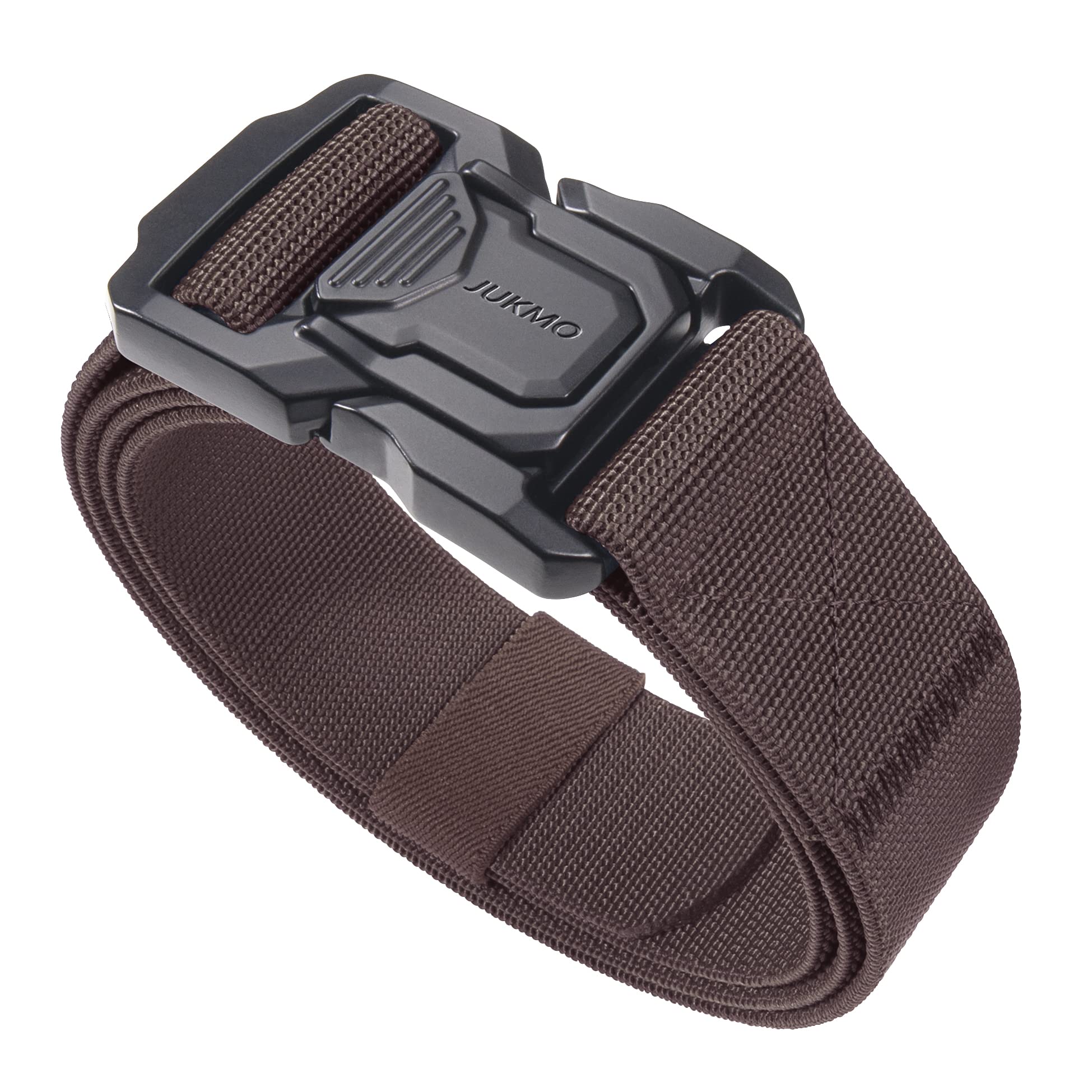 JUKMO Tactical Belt for Men, Military Rigger 1.5" Nylon Web Work Belt with Quick Release Heavy Duty Buckle