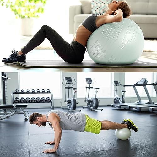 Miniatura 4 de Exercise Balls Set 22-30 Inch & 9 Inch, Small Pilates Ball with Pump, Pregnancy Ball for Women, Yoga Balls for Exercise, Small Exercise Ball for