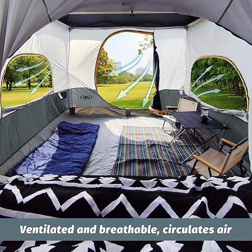 Miniatura 3 de UNP Tienda de campaña de cubo interior para campamento conecta el toldo de 10 x 10 pies a la puerta trasera del automóvil a la tienda de campaña