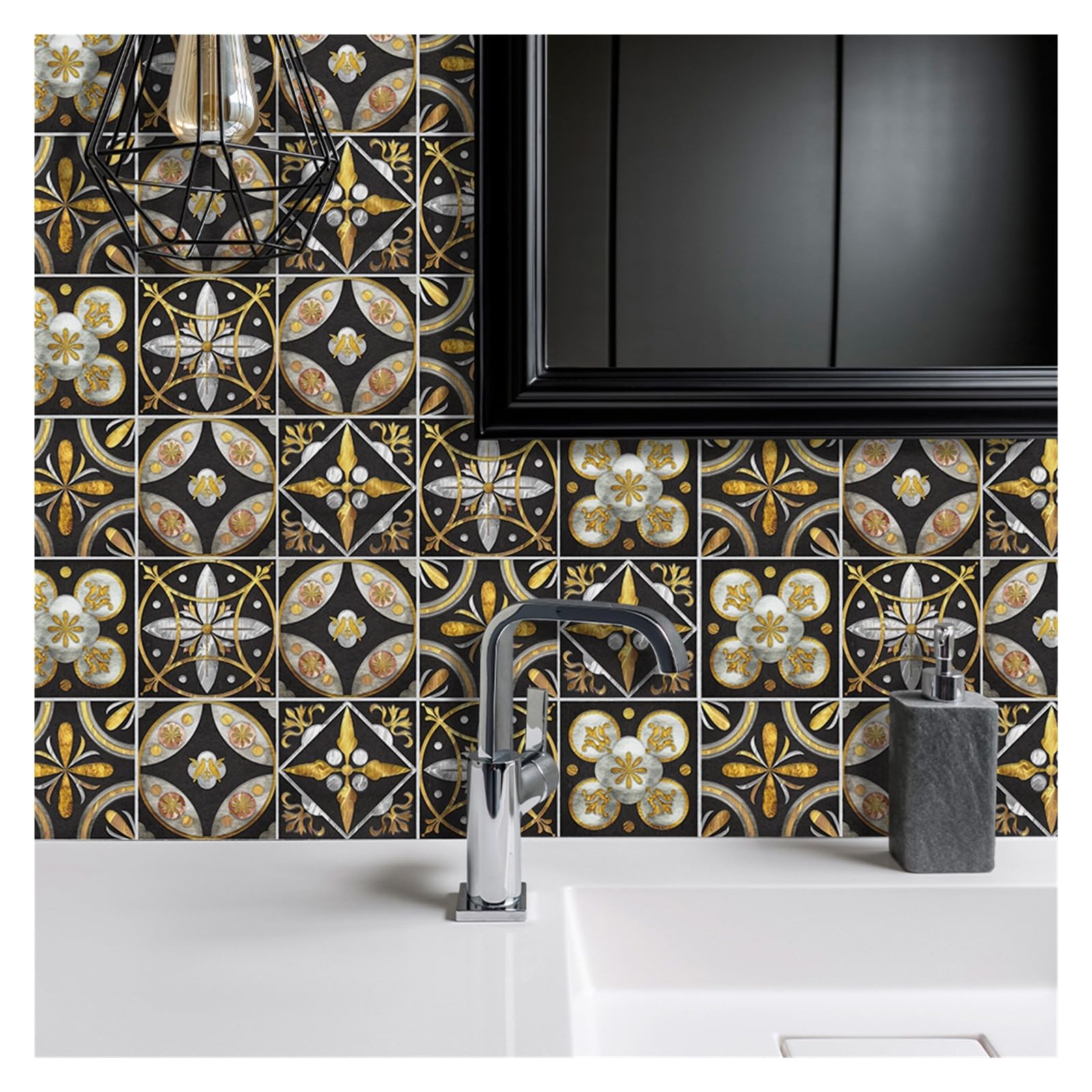 Adhesivo decorativo for pared, decoración moderna de azulejos for gabinete