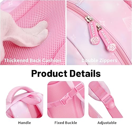 Miniatura 6 de mygreen Mochila Kawaii para niñas, para la escuela, linda mochila con múltiples bolsillos, mochila de moda para escuela primaria, primaria,