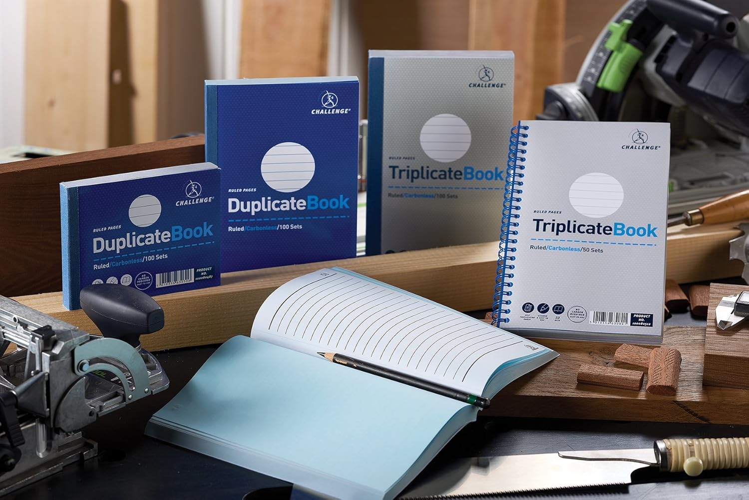 Challenge 105 x 130 mm Triplicate Book, Carbonless, 100 Pages, Set of 5