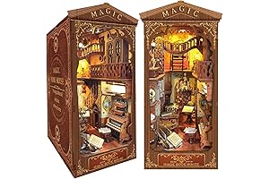 DIY Book Nook Kit Harry Potter LED Bookend Decor