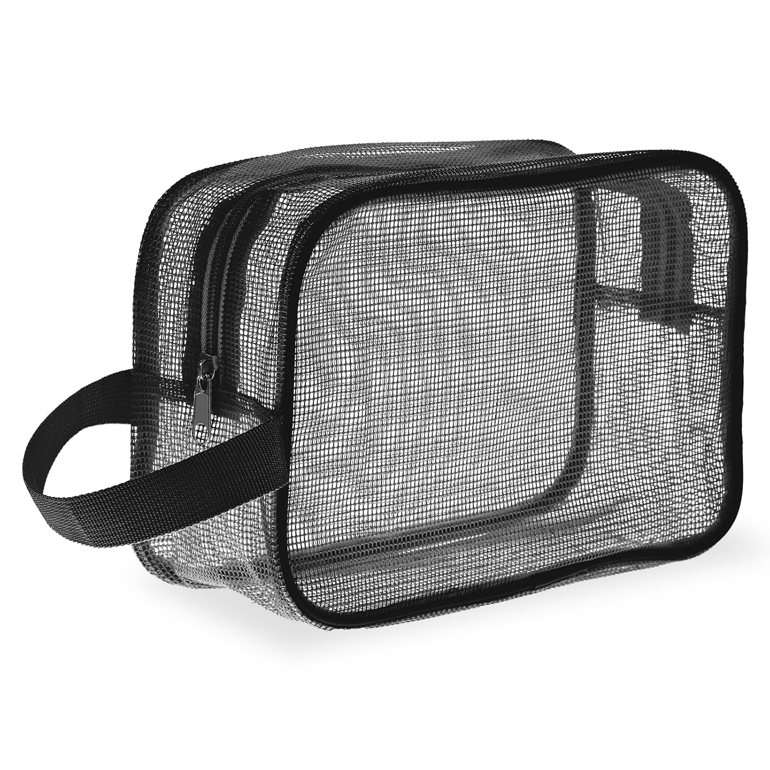 Mesh Shower Caddy Bag Black Gym Toiletry Bags Shower Bag Black Portable Rectangle Bathroom Travel Organizer Quick-Dry Shower
