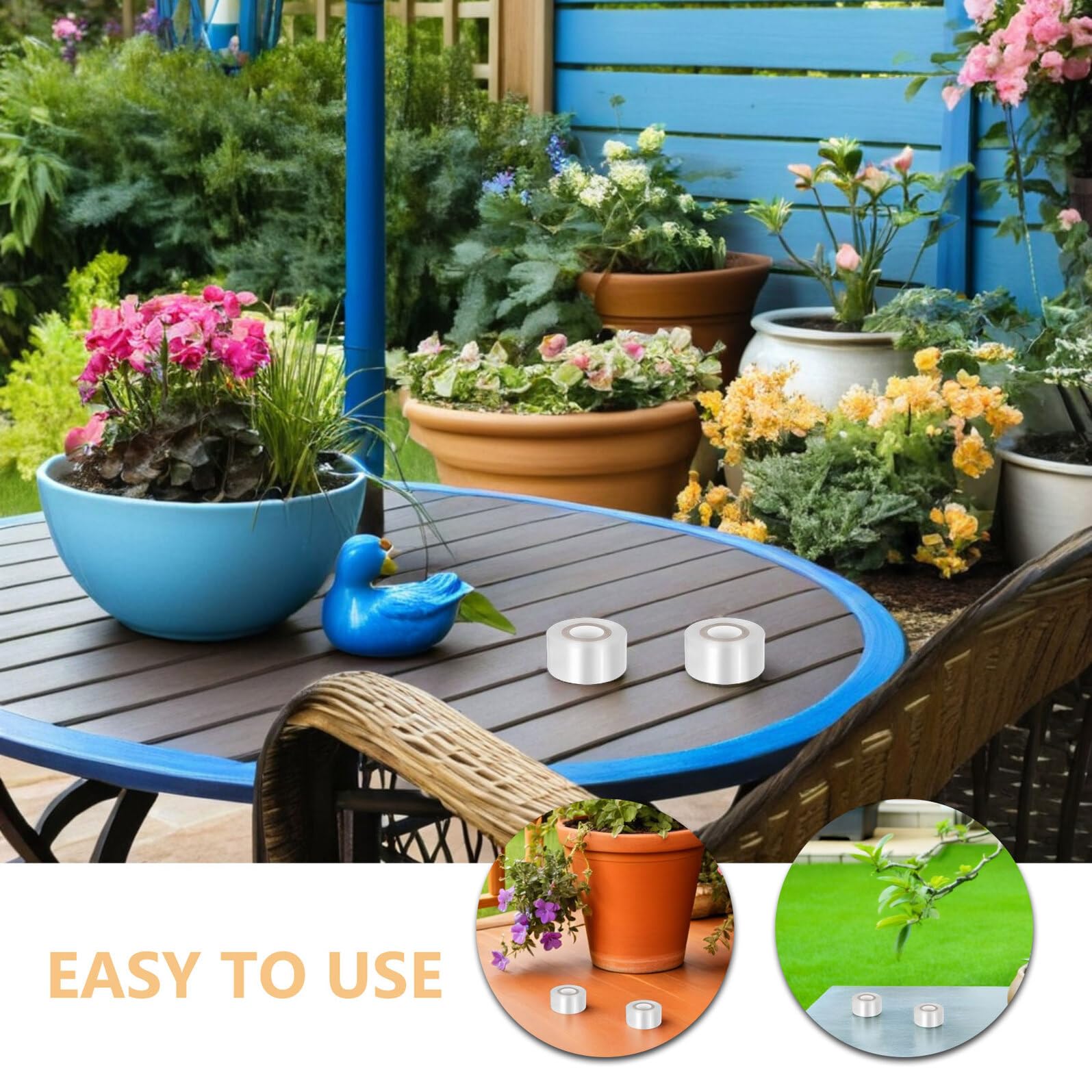 Toyvian Transparente Veredelungsfolie 3cm X 120m – Dehnbares Pflanzenversiegelungsband aus PE Umweltfreundliches Gartenwerkzeug zum Veredeln von Obstbäumen Blumen und Gemüse
