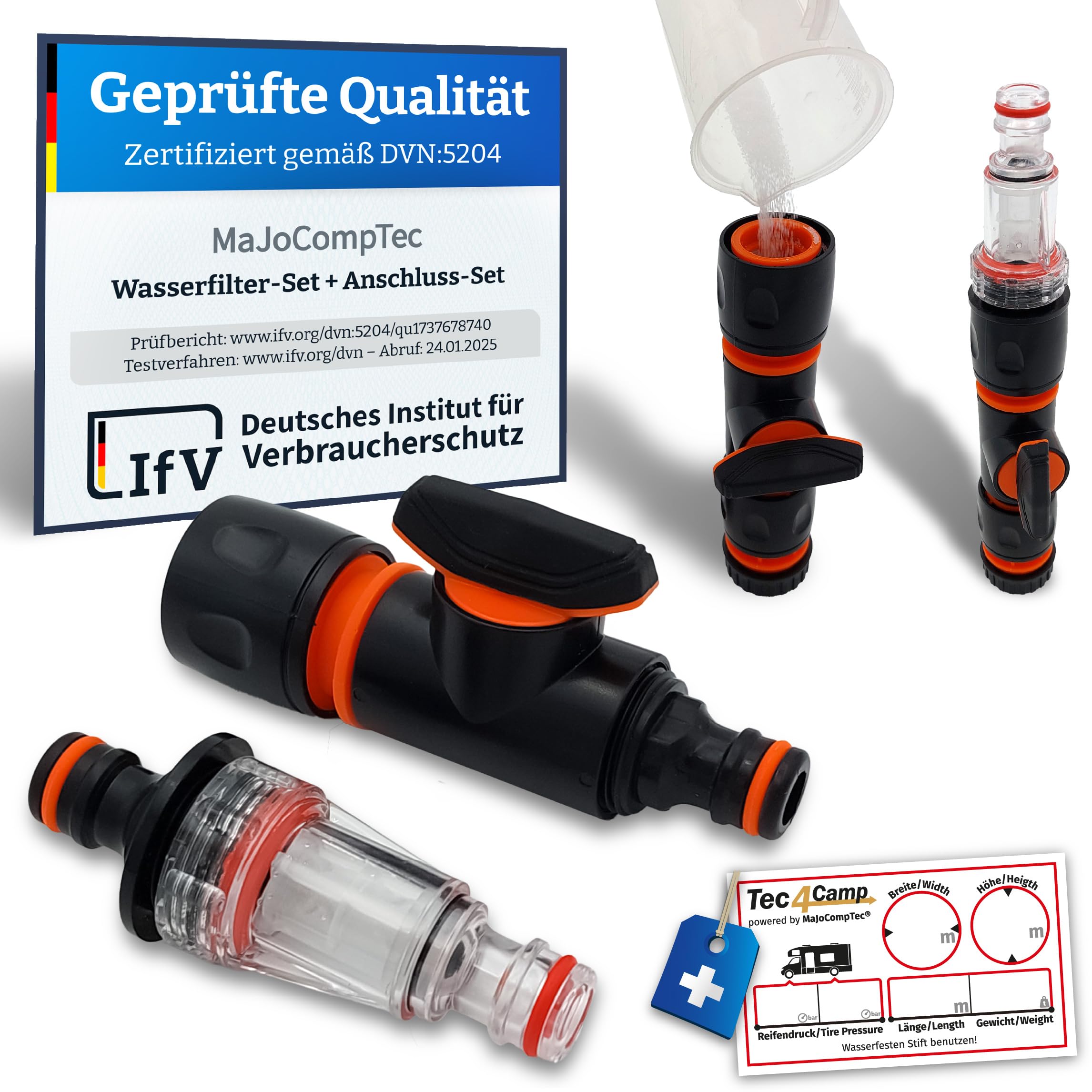 MaJoCompTec® Duomix Water Filter Set