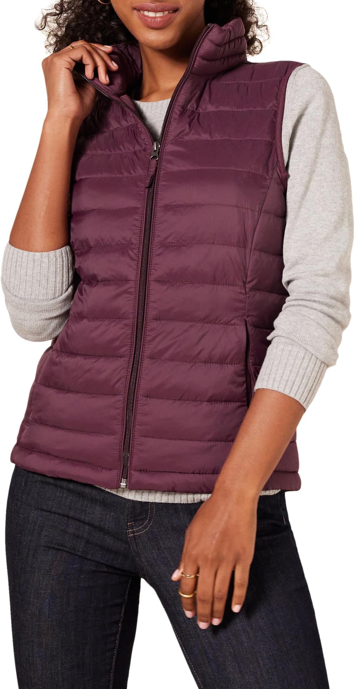 Womens Lightweight Water-Resistant Packable Puffer Vest