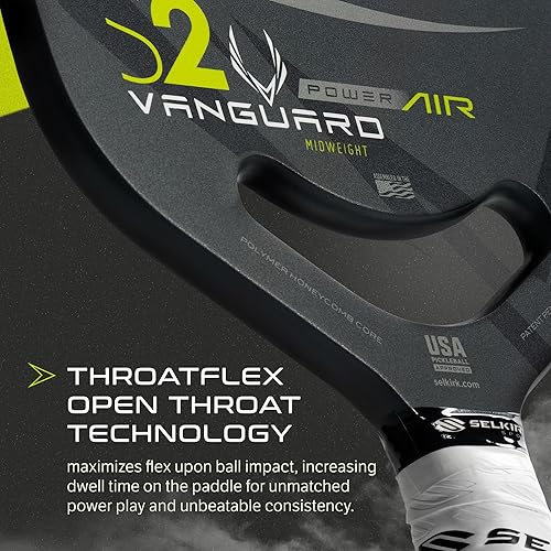 Miniatura 8 de Selkirk Sport Vanguard - Paleta de pickleball  Elige The Vanguard Power Air, Vanguard Pro o The Vanguard Control  Palas de pickleball de fibra de
