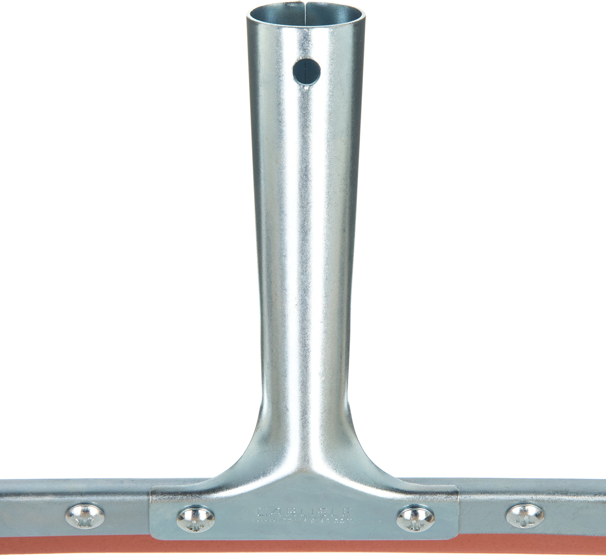 Carlisle 4007400 double-blade profesional Espátula de goma con marco de acero inoxidable galvanizado, 14 "Ancho (caja de 12)