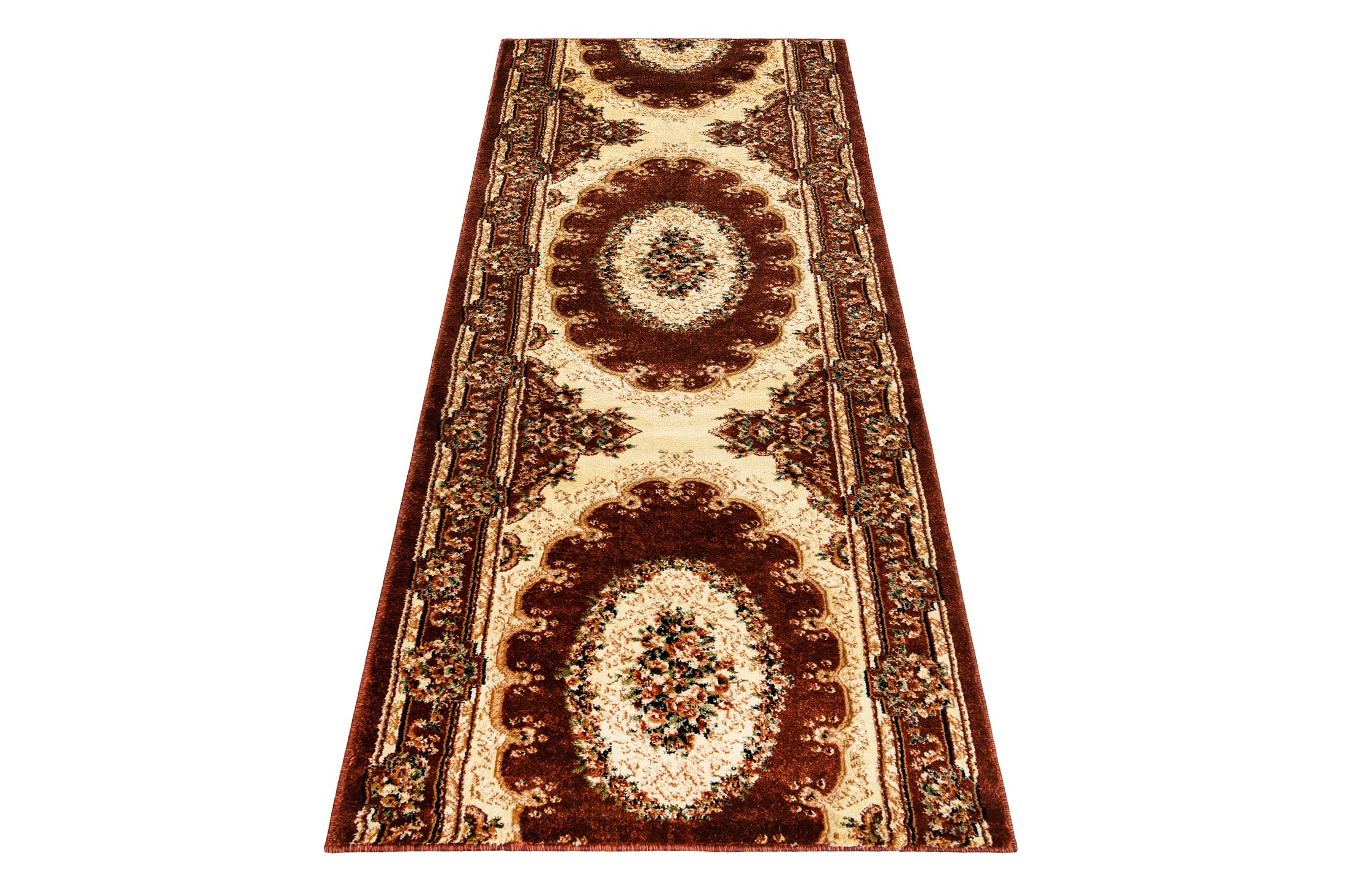 Mazovia Läufer Flur 70x175cm Braun Klassisch Traditionell Weich Mittelflor