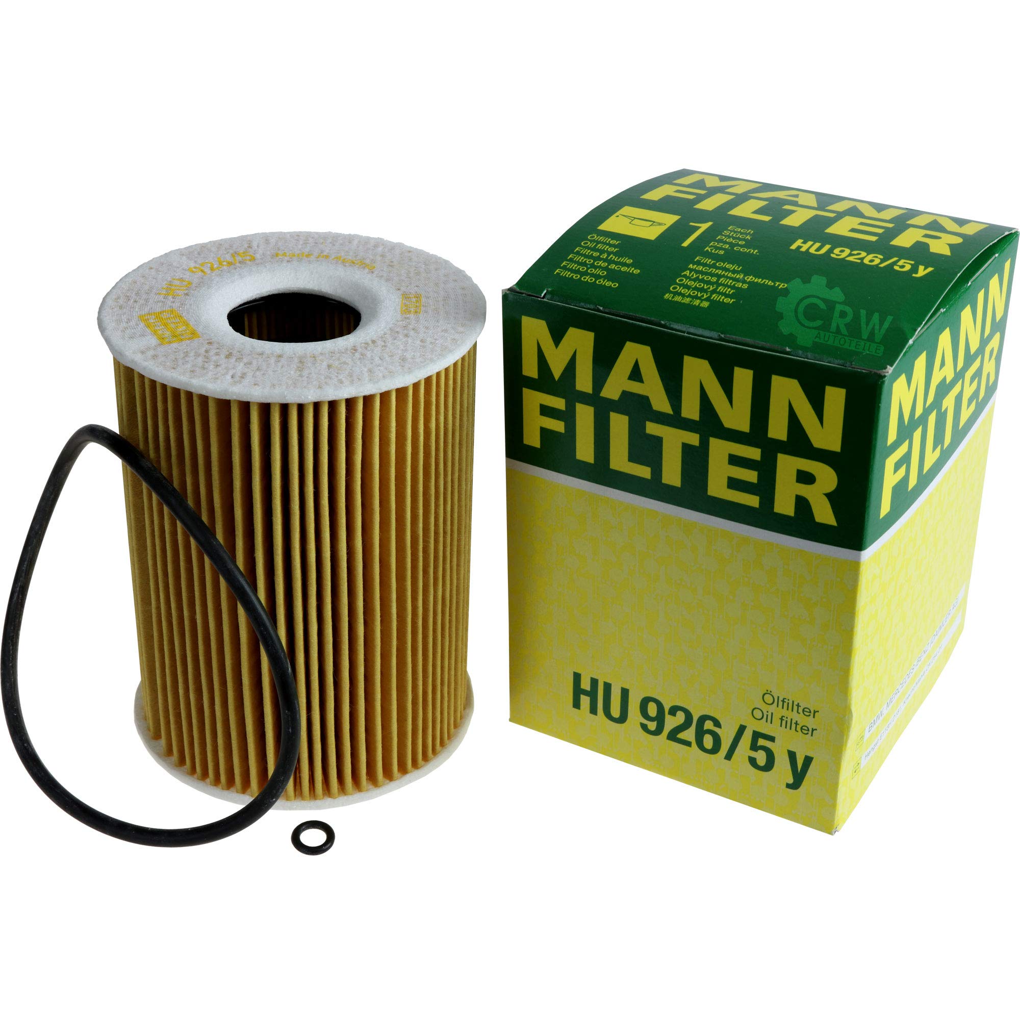 Paquete de inspección Kit de mantenimiento de filtros con filtro de aceite HU 926/5 y, filtro de aire C 26 009-2, filtro de combustible WK 820/1, filtro de habitáculo FP 2722-2, tornillo de
