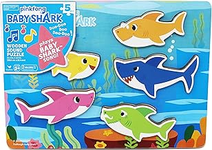 Spin Master Games, Rompecabezas Musical de Madera Pinkfong Baby Shark, Reproduce la Canción Viral, 5 Piezas, Juguetes para Niños Pequeños, para Edades de 2 años y más