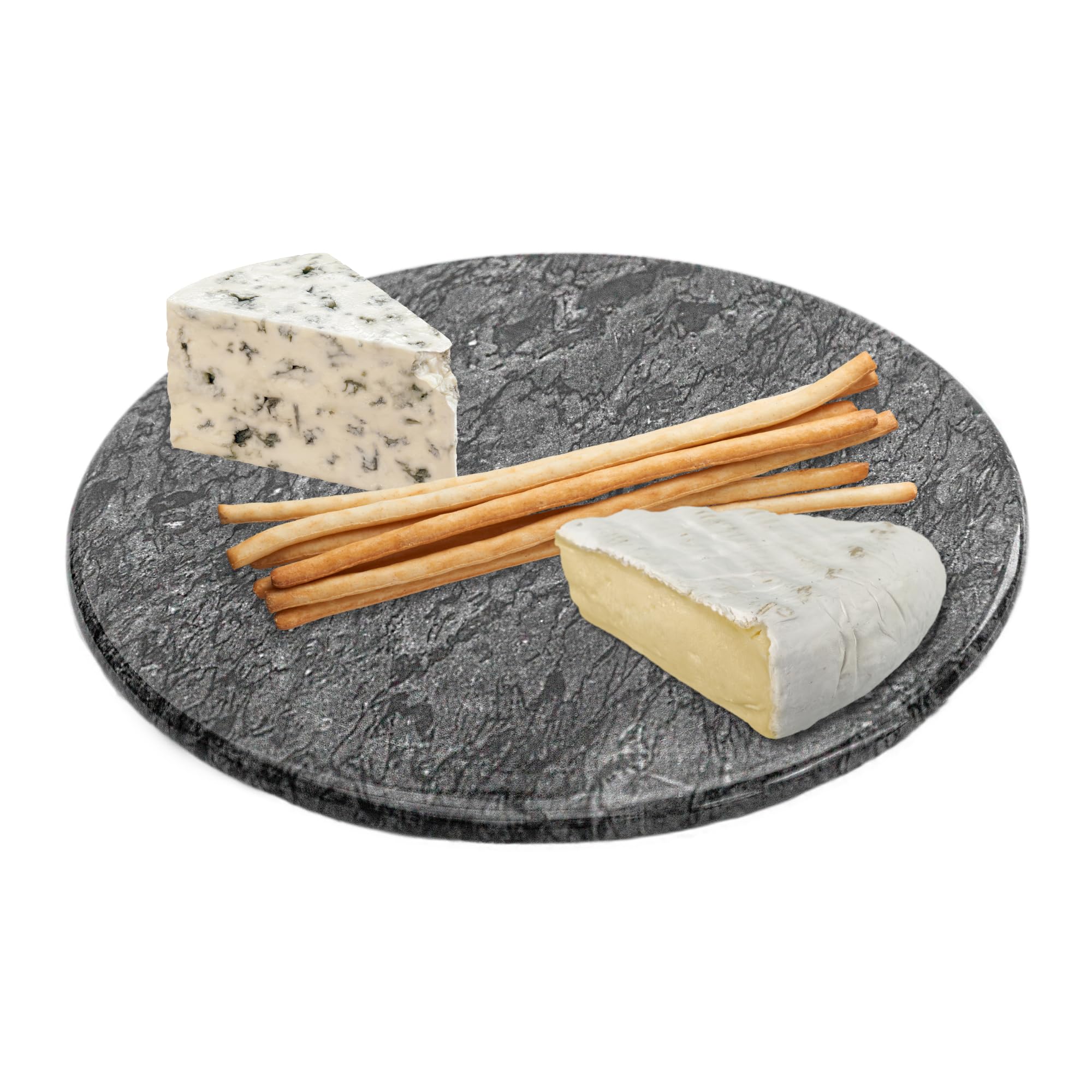 Homiu Marble Chopping Board Round | Worktop Protectors Heat Resistant | Non-Slip Cutting Board | Kitchen Accessories | Hard-Wearing Chopping Board Marble | Easy to Clean