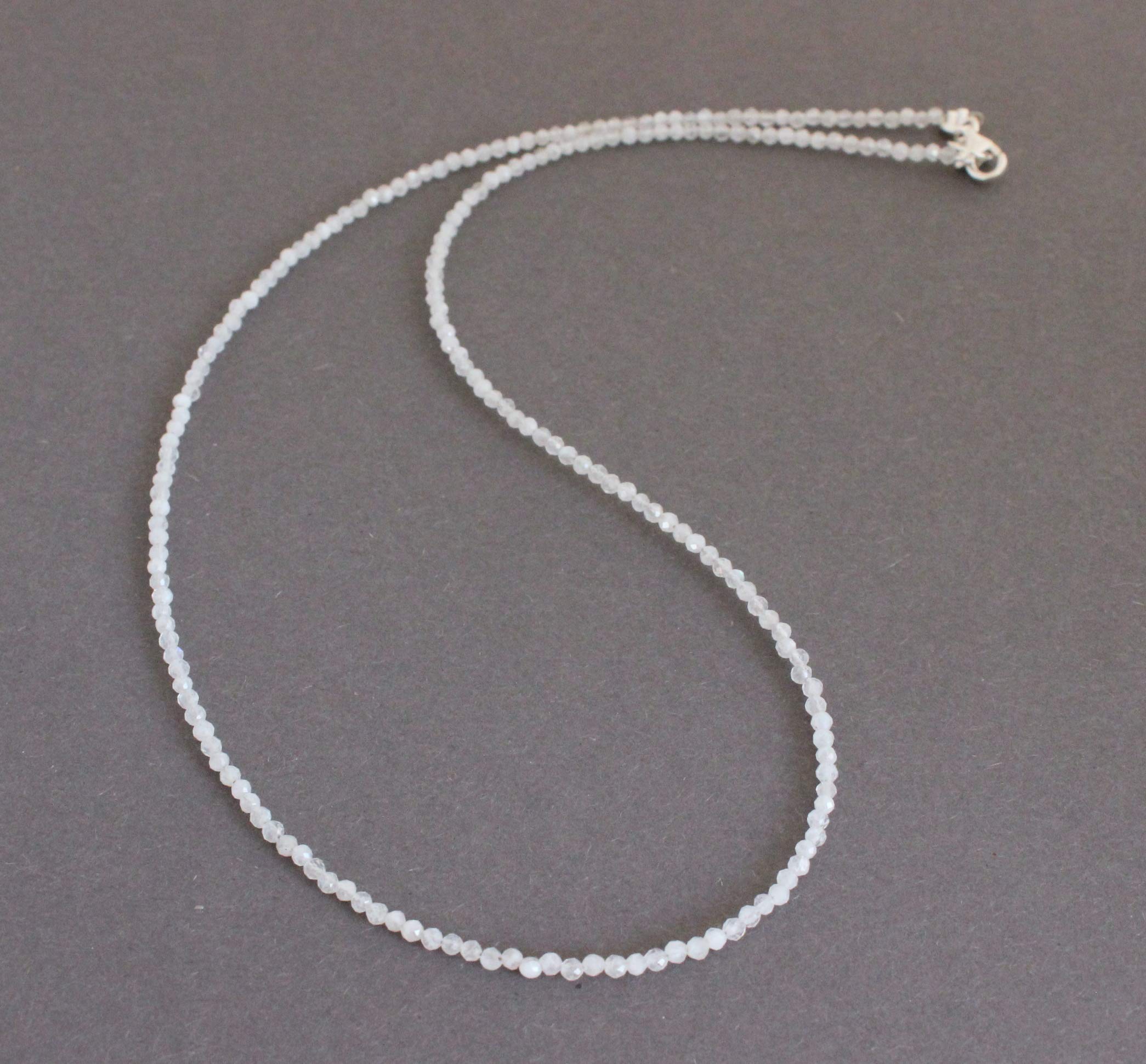 Bergkristall Kette feingeschliffen Facettierte Collier