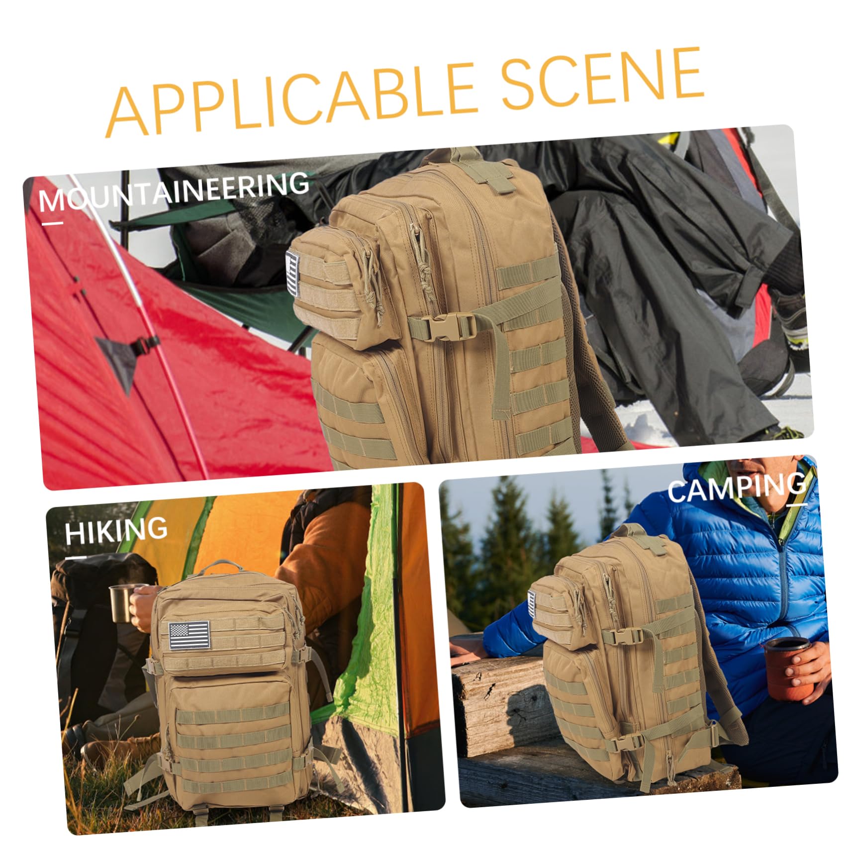 Zaino Tattico Mimetico Oxford 900d Idrorepellente Grande capacità | Back To School Party, Viaggio e Giochi Militari, Organizza Attrezzatura Outdoor Praticità