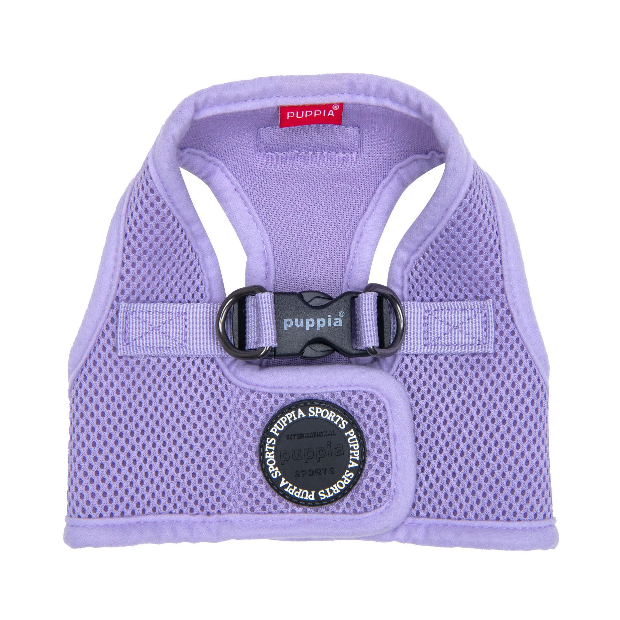 Puppia Soft Vest Dog Harness Step-in Padded Mesh No Choke No Pull Comfortable Walking Running Training for Small Medium Large Dogs, Violet, Medium