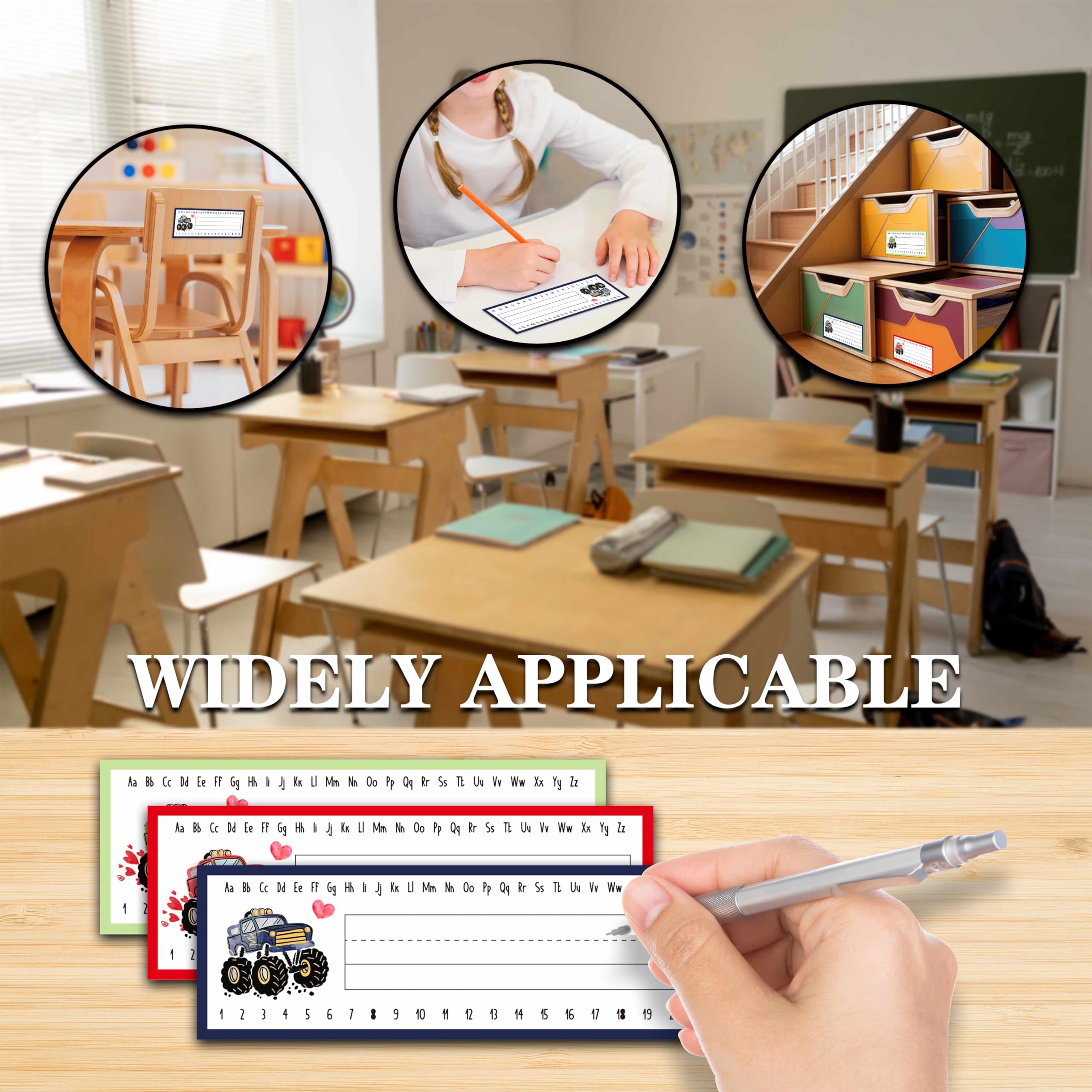 YANIYA 25 Etiquetas De Nombre De Escritorio Para Estudiantes, Placa De Nombre De Maestro Para Escritorio, Aula, Jardín De Infantes, Como Se Muestra En Las Imágenes