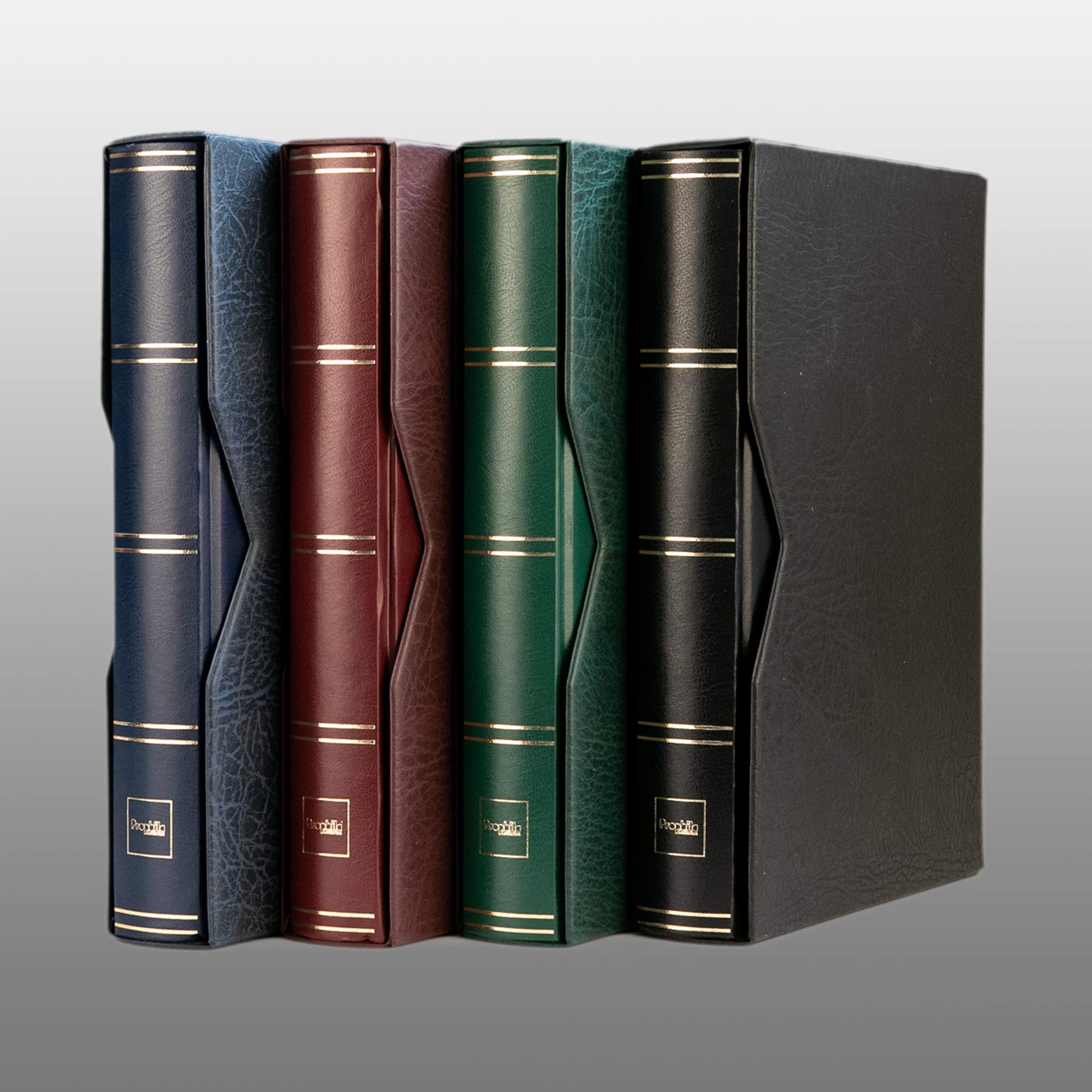 Prophila Clasificador de 60 Paginas Negro con cajetín Protector Azul