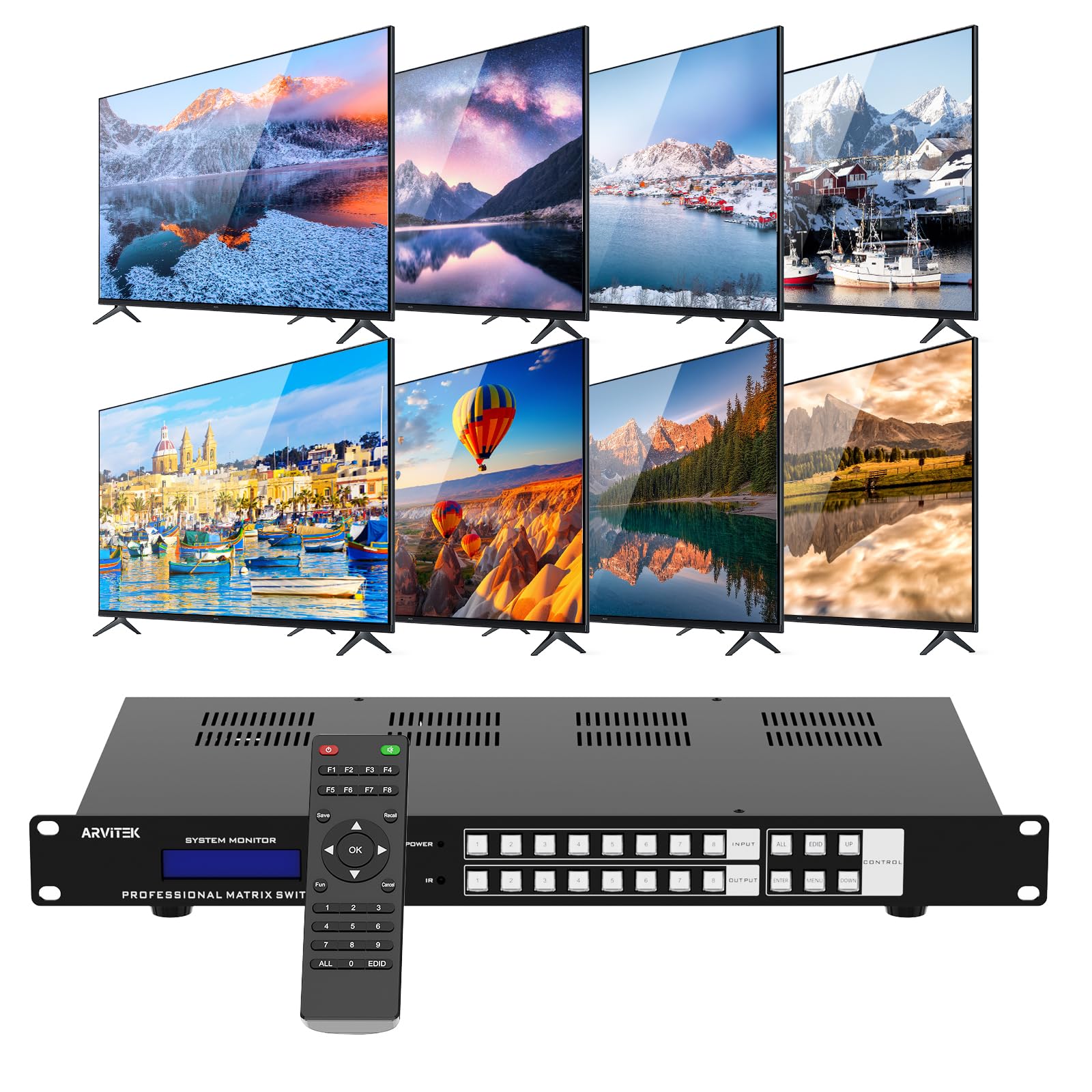 Photo 1 of Arvitek 8K HDMI Matrix Switch 8x8